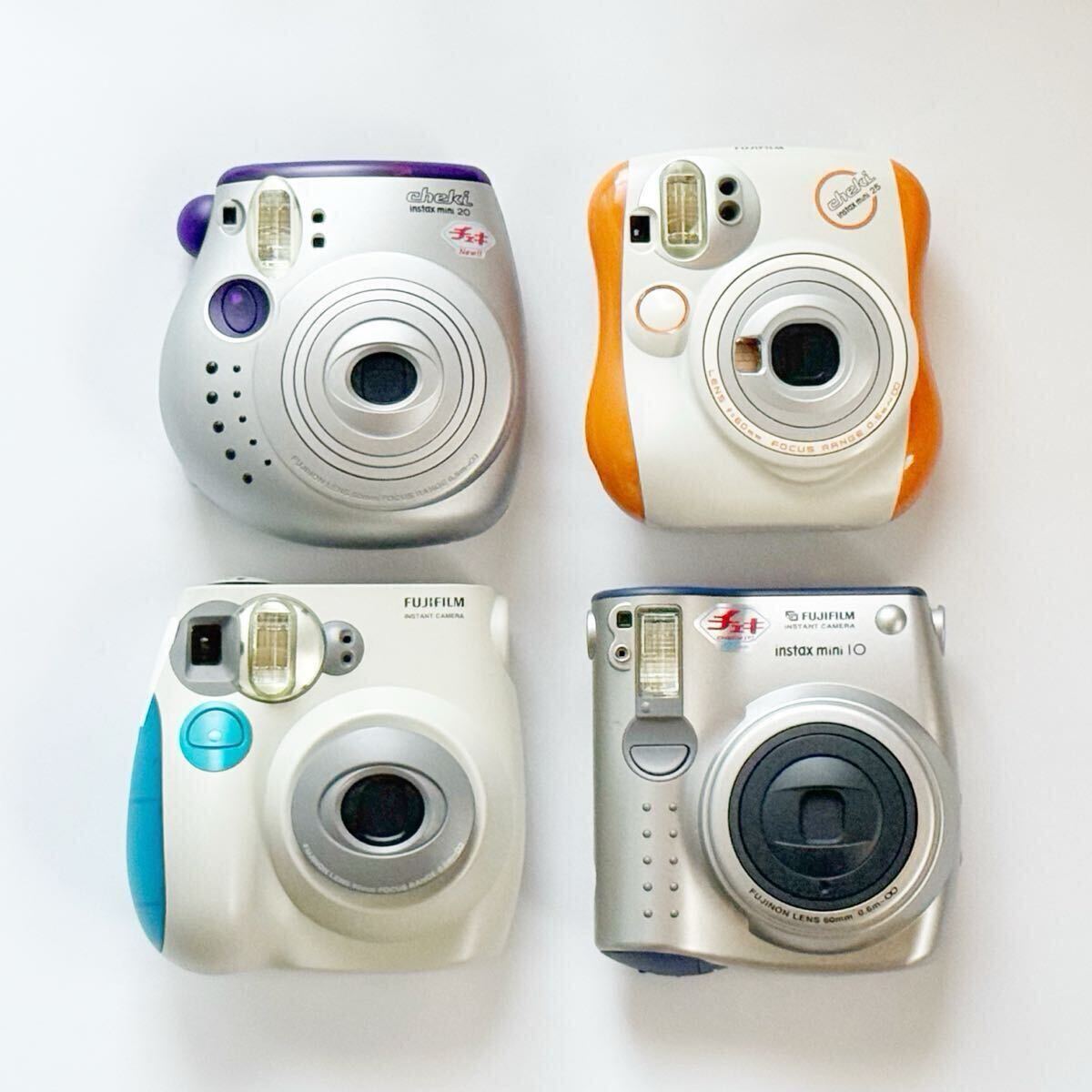 ■□ FUJIFILM cheki instax mini 10 20 25 7S 計4台セット チェキ ジャンク □■