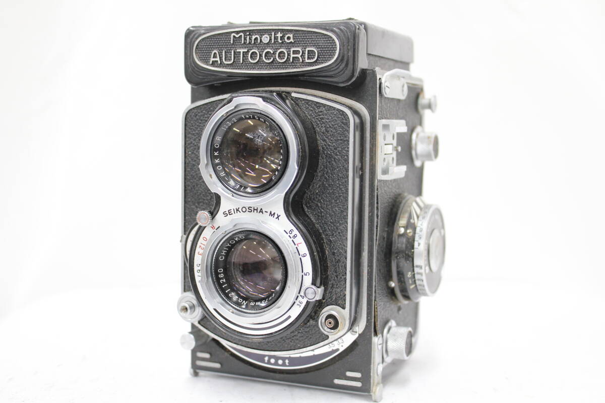 【訳あり品】 ミノルタ Minolta AUTOCORD L型 ROKKOR 75mm F3.5 二眼カメラ e5305