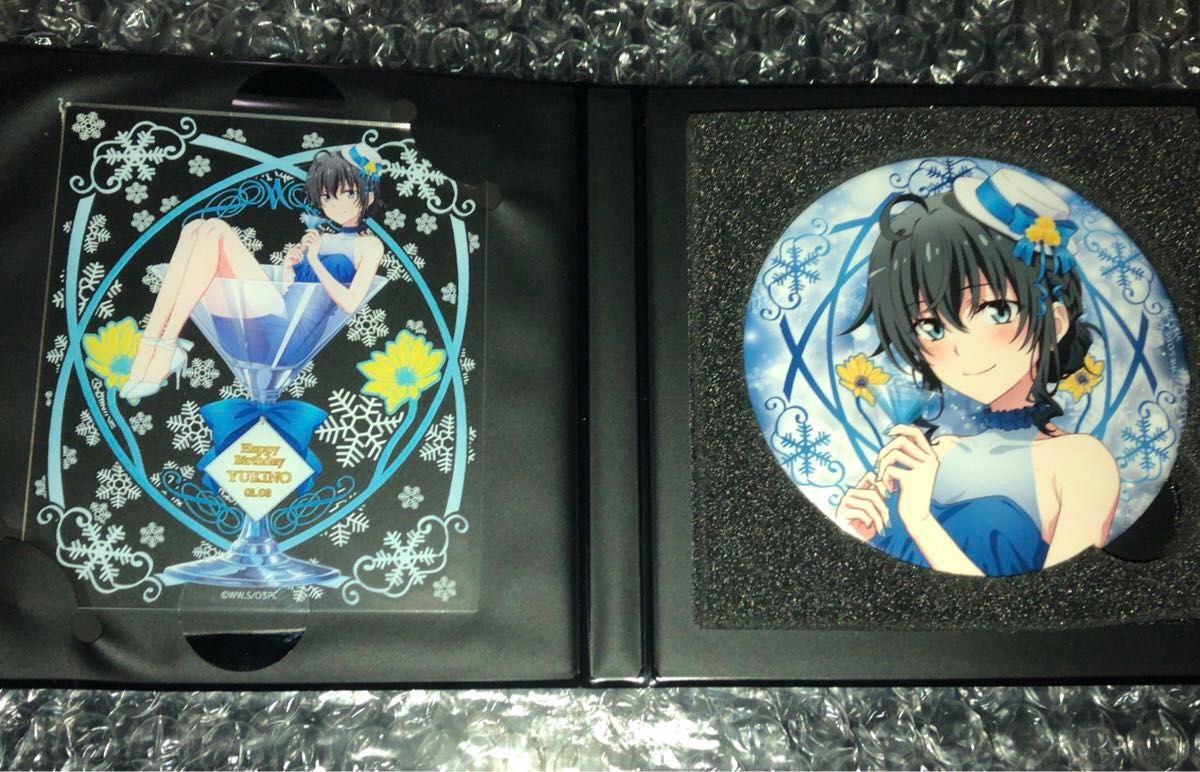 やはり俺の青春ラブコメはまちがっている。完　俺ガイル　アクリル&缶バッジセット 雪乃バースデー2023  誕生日　雪ノ下雪乃  二手;物流保障;接近未使用