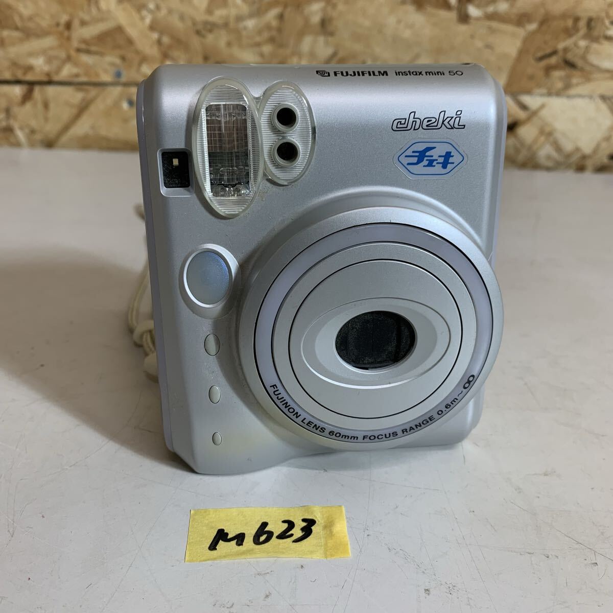 FUJIFILM cheki チェキ instax mini 富士フィルム 60mm カメラ インスタントカメラ シルバー M623