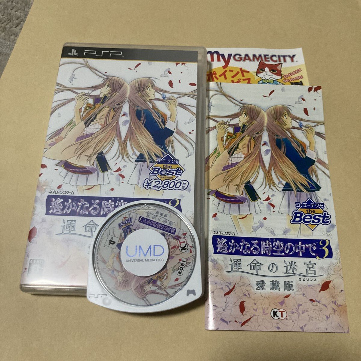 送料無料 PSP 遙かなる時空の中で3 運命の迷宮 愛蔵版 PlayStation Portable プレイステーションポータブル PSPソフト 運命のラビリンス