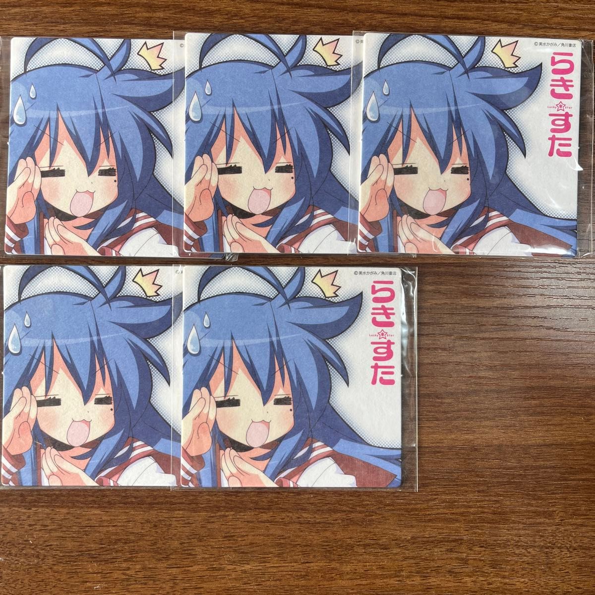 らき☆すた 泉こなた コースター　5枚セット二手;物流保障;未使用