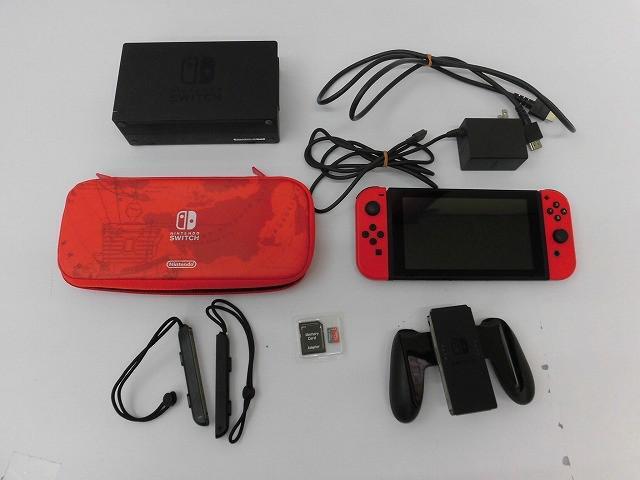 中古品 ゲーム Nintendo switch ニンテンドースイッチ 本体 HAC-001 ジョイコン レッド 動作品 メモリーカード 周辺