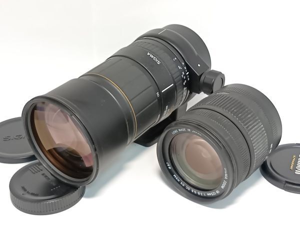 ★訳あり大特価★ シグマ SIGMA 18-125mm 3.8-5.6 DC OS HSM , 135-400mm F4.5-5.6 APO キヤノン #8380