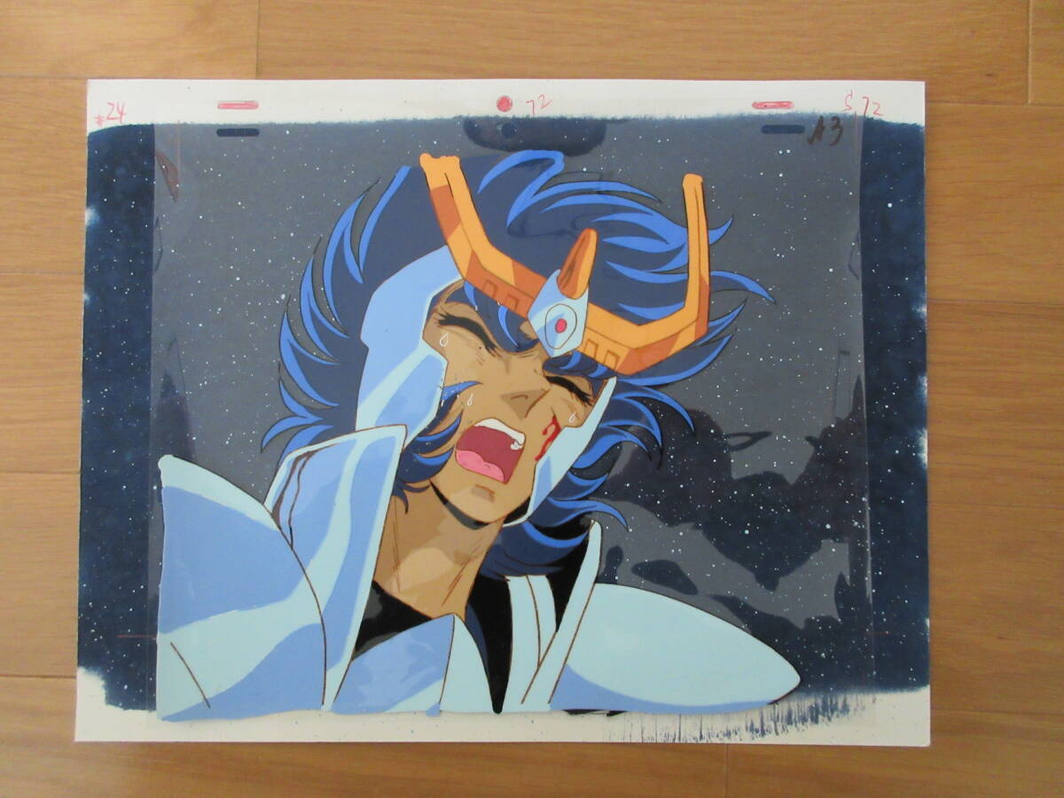 フェニックス一輝のセル画（手描き背景付き）です。※聖闘士星矢