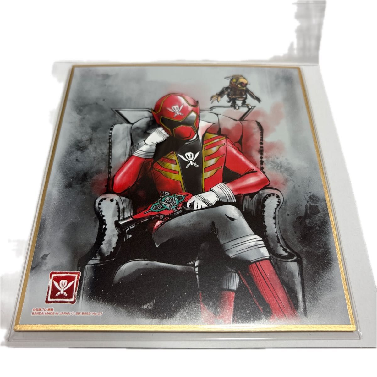 スーパー戦隊 色紙ART ゴーカイレッド 海賊戦隊ゴーカイジャー二手;物流保障;未使用