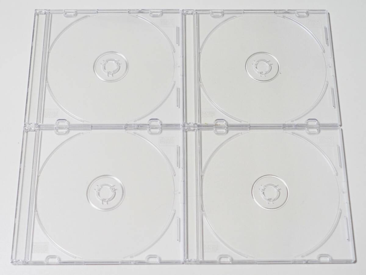 送料込み 新品 未使用品 ELECOM スリム CD DVD BD ケース 4枚セット 空ケース エレコム スリムタイプ 透明 クリア Blu-ray ブルーレイ二手;物流保障;未使用