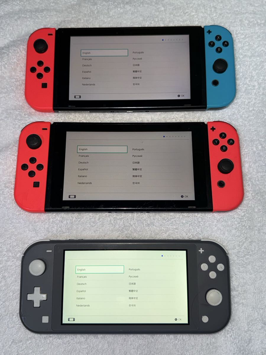 Switch3台セット！128GBメモリーカード付属！二手;物流保障;有些许损伤或污渍;易碎品;航空禁运
