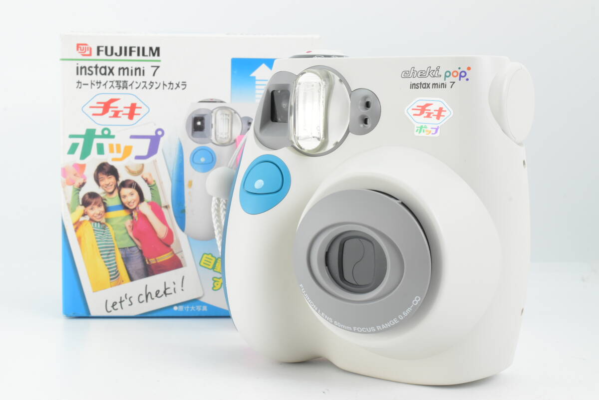 FUJIFILM フジフィルム instax mini 7 チェキポップ Film Camera コンパクト フィルム カメラ 本体 ボディ EF-TN-JP2243