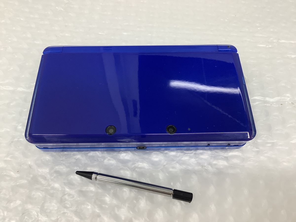 営KZ012-60【通電確認済み】Nintendo 3DS ニンテンドー3DS 本体のみ ブルー CTR-001 /任天堂/バッテリー欠品/t