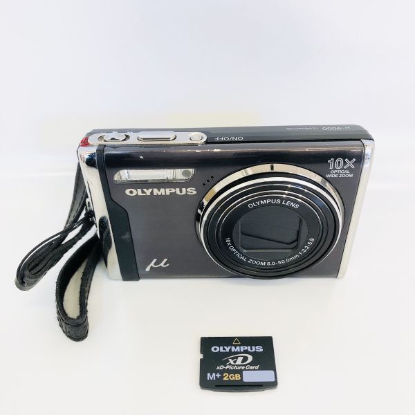 OLYMPUS オリンパス μ ミュー コンパクトデジタルカメラ デジカメ 充電器付き μ-9000 通電確認 撮影未確認 現状品「7930