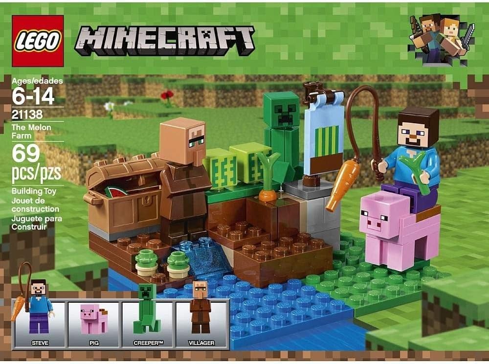 レゴ マインクラフト 2点セット 21140 ニワトリ小屋 21138 スイカ畑 LEGO Minecraft二手;物流保障;没有明显的损伤或污渍