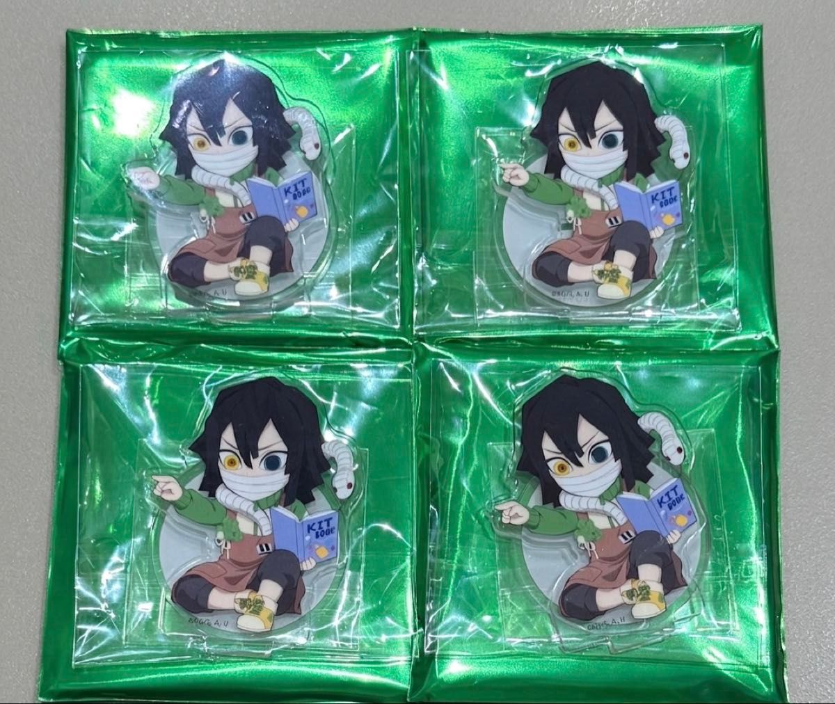 鬼滅の刃 アクリルスタンド ハンドメイドクラブ ufotable 伊黒小芭内 アクスタ 伊黒 cafe 4点二手;物流保障;未使用