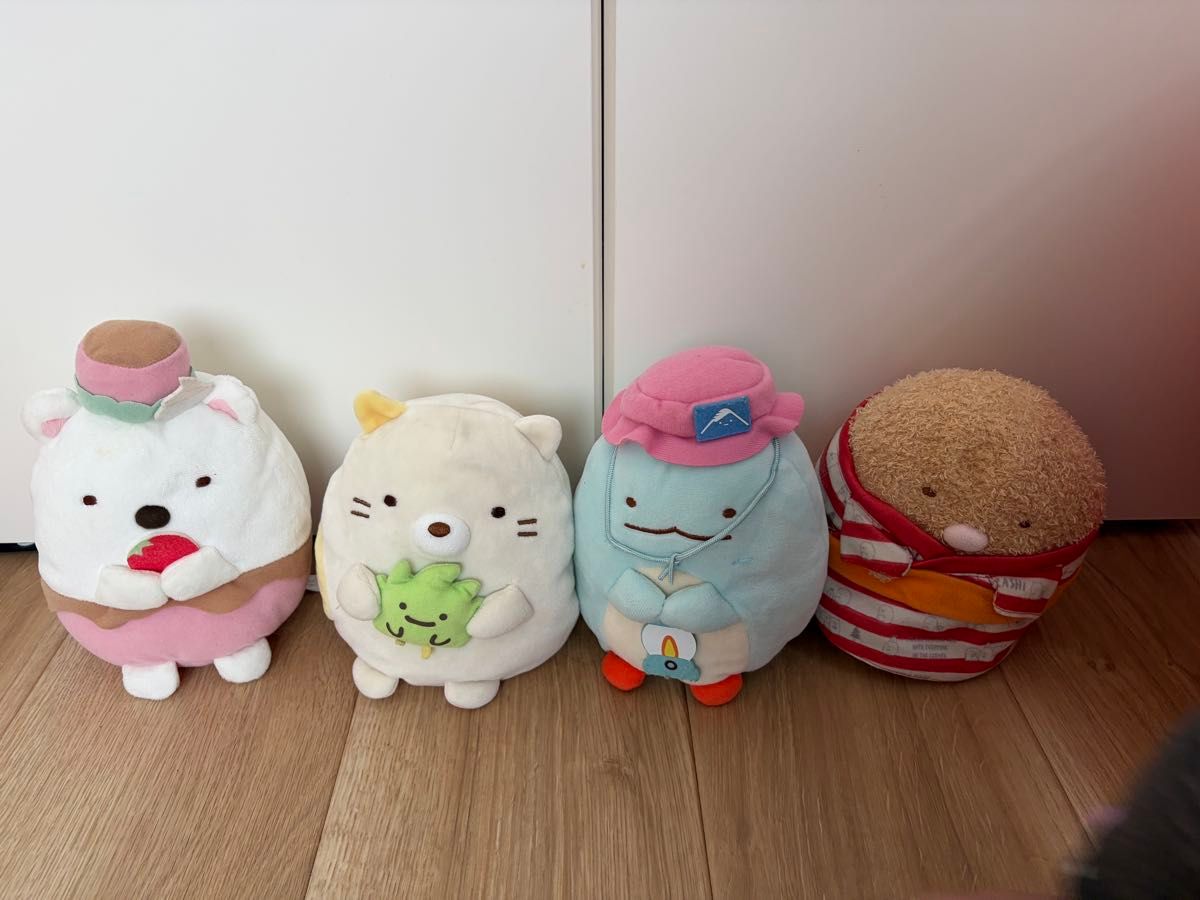 すみっコぐらし ぬいぐるみ 4体セット まとめ売り二手;物流保障;有些许损伤或污渍