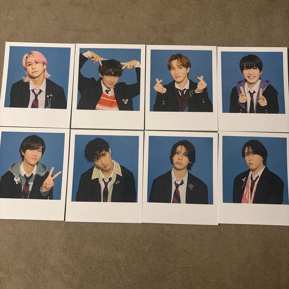 Snow Man カレンダー　インスタント写真風カード 8枚セット二手;物流保障;未使用