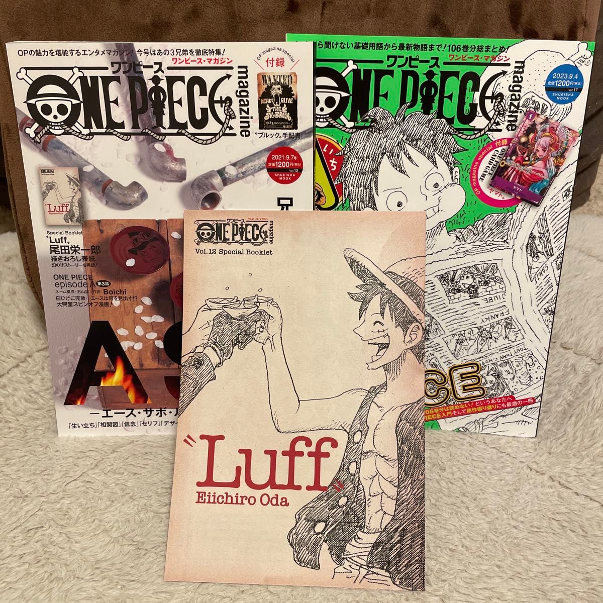 ONE PIECE magazine Vol.12 ASL ルフィ エース サボ 3兄弟　Vol17二手;物流保障;没有明显的损伤或污渍