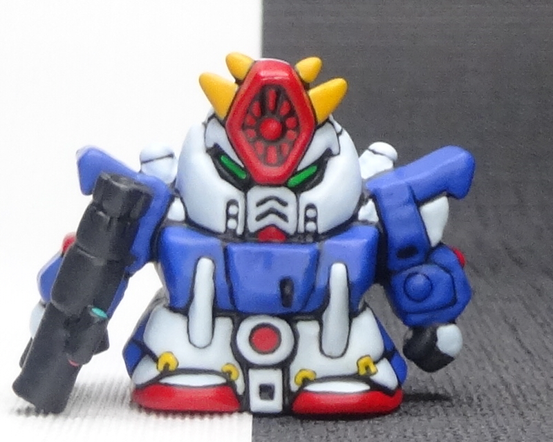 ガン消し FA-010B フルアーマーZZ SDガンダム フィギュア ガシャポン戦士 リペイント