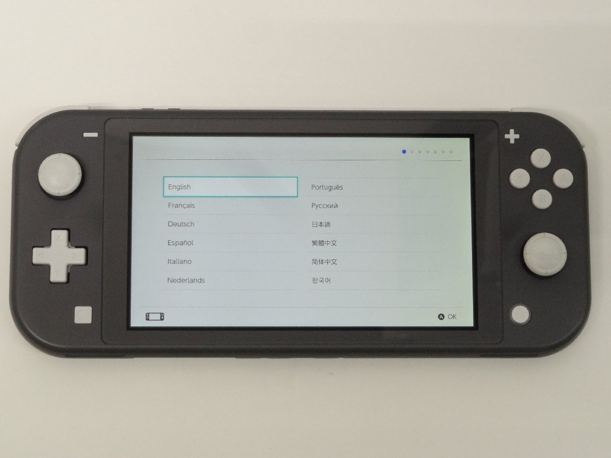 レ■/Zこ0532　ニンテンドー スイッチライト Nintendo Switch Lite グレー 本体のみ 訳ありジャンク/ 保証無