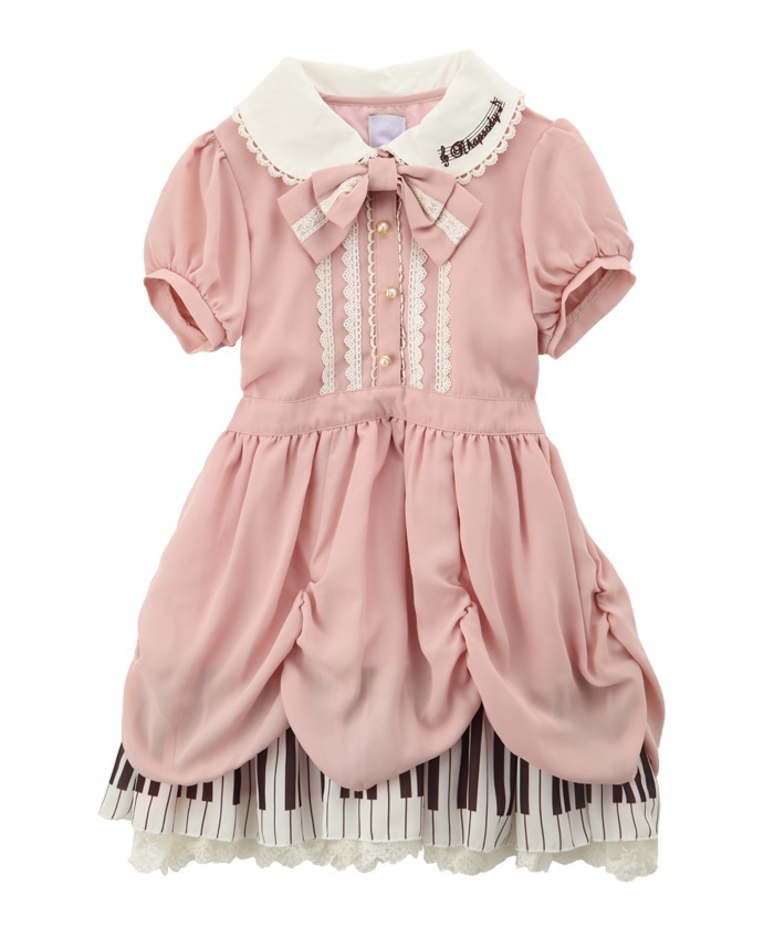 【新品】axes femme kids 鍵盤柄プリンセスワンピース　150cm