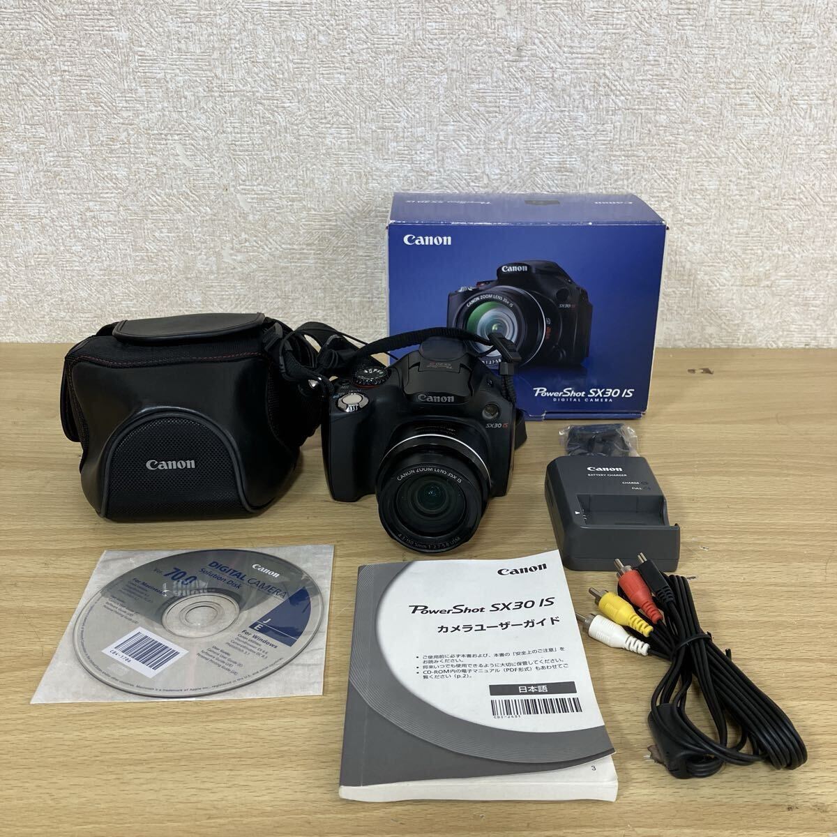 Canon キャノン SX30 IS レンズ 4.3-150.5㎜ 1:2.7-5.8 デジタルカメラ デジタル一眼 箱 説明書 充電器付き 通電確認済み 5 サ 9479