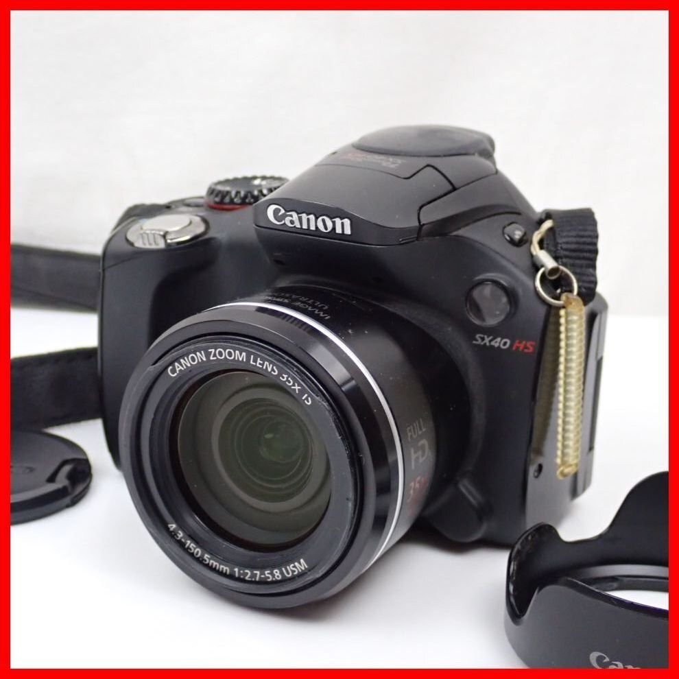 ★Canon/キャノン PowerShot SX40 HS コンパクトデジタルカメラ/付属品有り/有効1210万画素/F2.7～F5.8/ジャンク扱い&2145900743