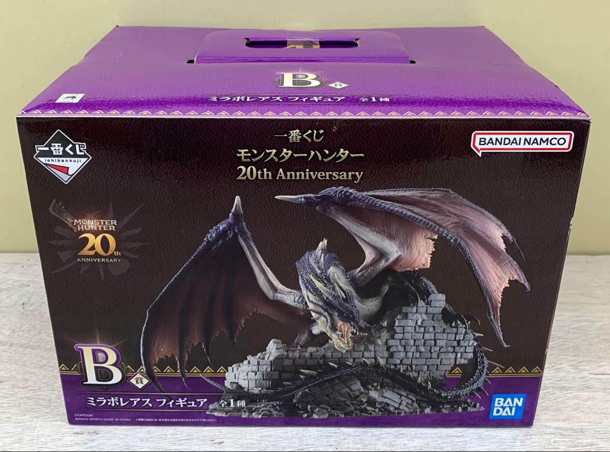 【未開封】 一番くじ モンスターハンター 20th Anniversary B賞 ミラボレアス フィギュア二手;物流保障;未使用