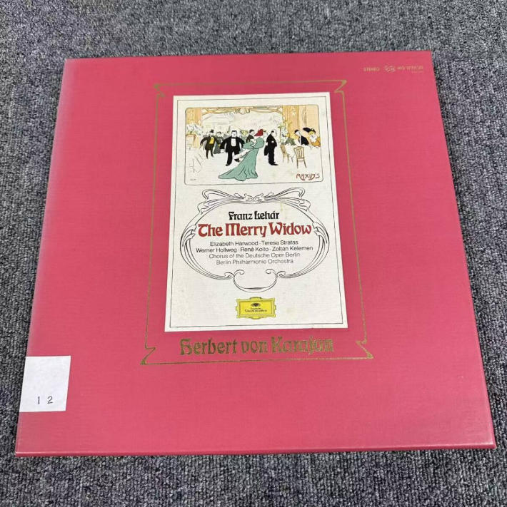 2枚組 LP BOX /カラヤン レハール 「メリー・ウィドウ」 全曲 ベルリン・フィル ハーウッド/コロ /MG 9719~20/レコード/record