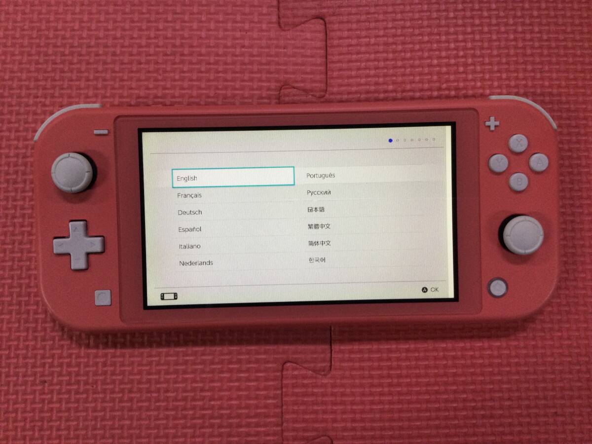 【GD40/60/0】クリーニング済★故障品★ジャンク★Nintendo Switch Lite★本体のみ★コーラル★ニンテンドースイッチライト★ゲーム機★