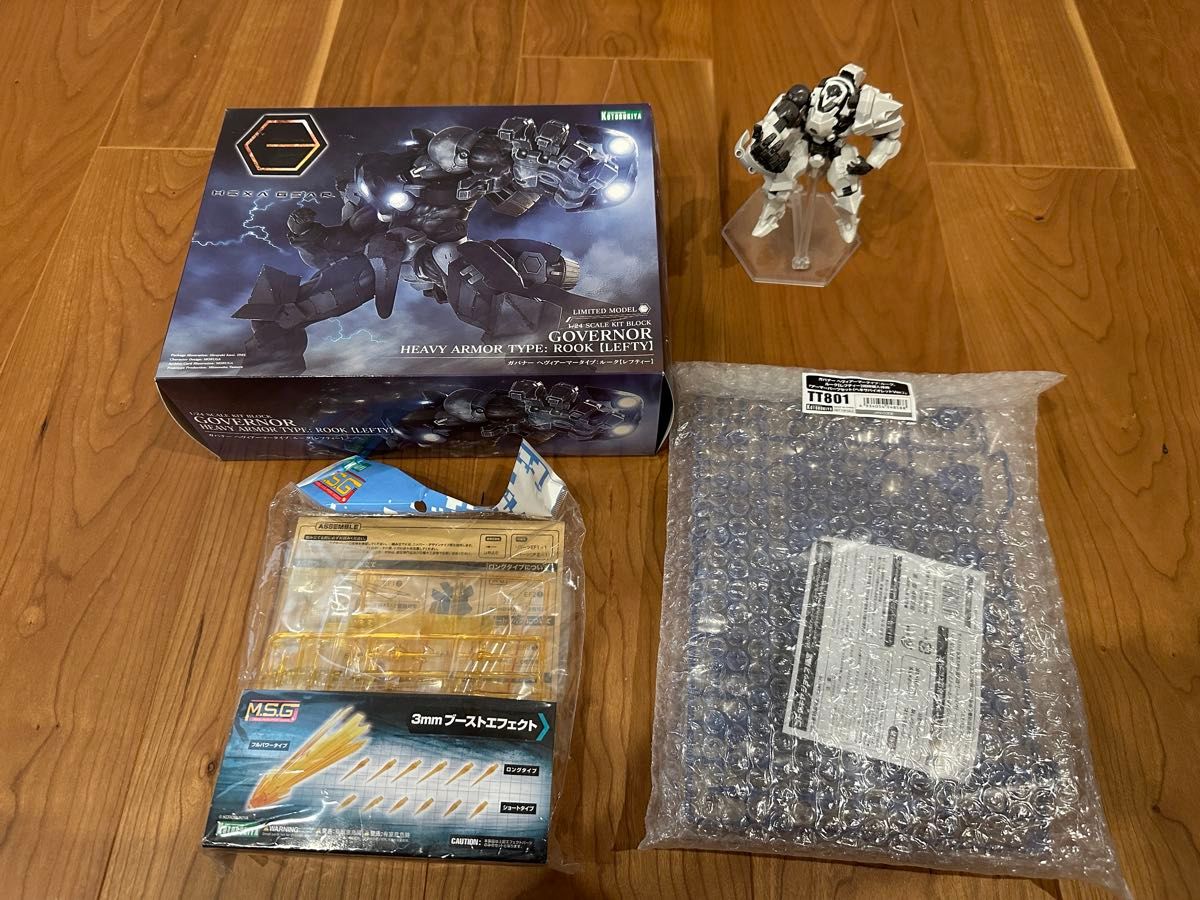 コトブキヤ ヘキサギア ガバナー ルーク レフティー ブーストエフェクト　特典パーツ　組立済みルーク二手;物流保障;未使用