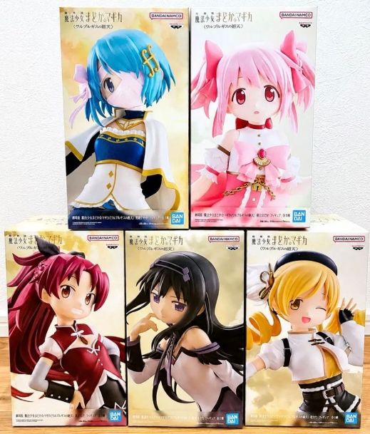 劇場版 魔法少女まどか マギカ 叛逆の物語 ワルプルギスの廻天 鹿目まどか 暁美ほむら 巴マミ 美樹さやか 佐倉杏子 フィギュア二手;物流保障;未使用