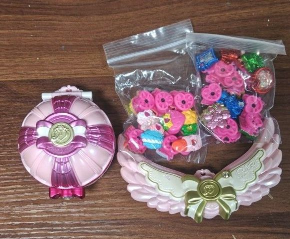 液漏れ跡あり スマイルプリキュア！ スマイルパクト ウルトラキュアデコル キュアデコル まとめ売り二手;物流保障;有些许损伤或污渍