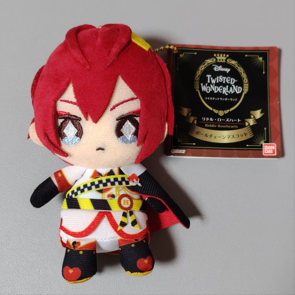 タグ付き ツイステッドワンダーランド リドル・ローズハート ボールチェーンマスコット バンダイ ぬいぐるみ二手;物流保障;未使用