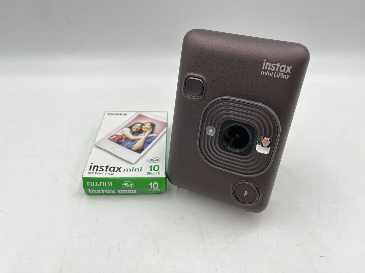 ◆ FUJIFILM 富士フイルム instax mini LiPlay インスタントカメラ ディープブロンズ チェキ 通電のみ確認済み