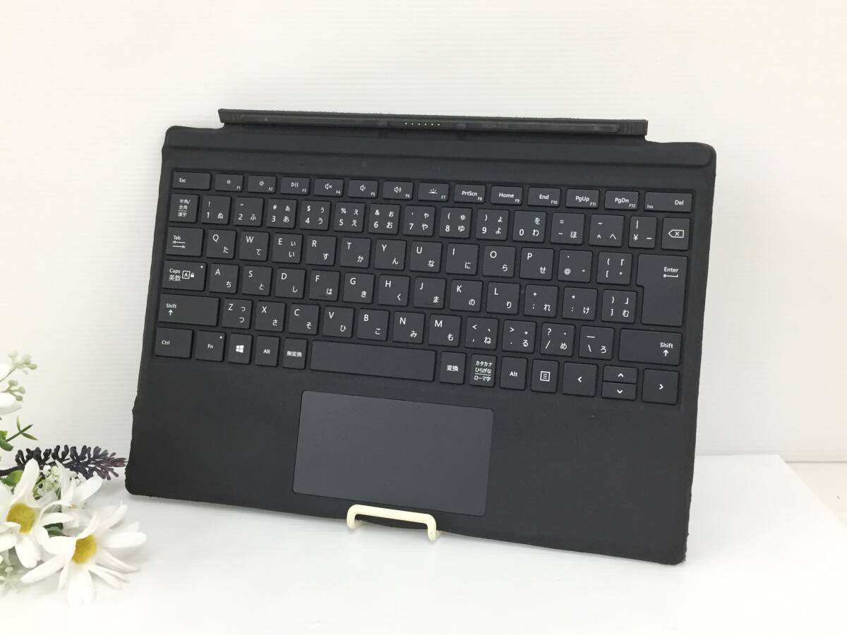 〇Microsoft Surface Pro 純正キーボード タイプカバー Model:1725 ブラック 動作品