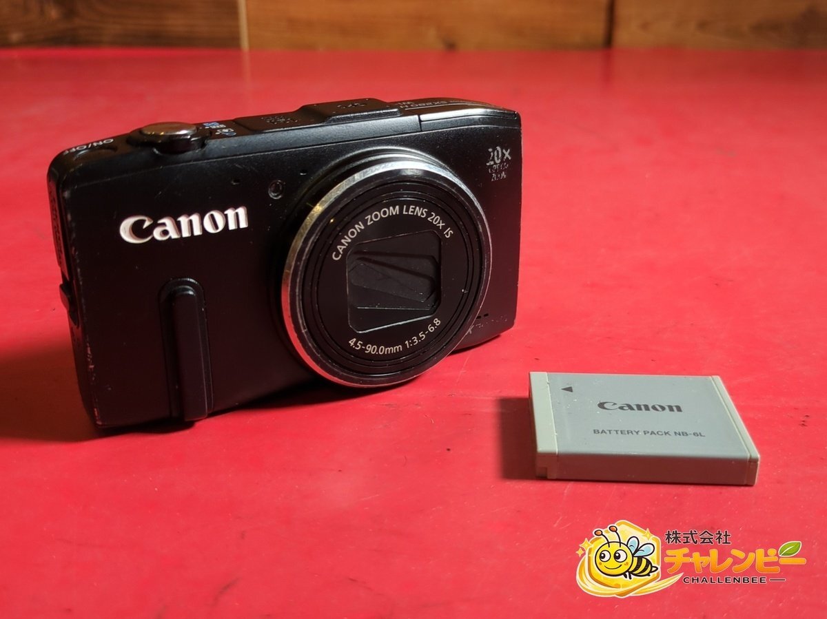 Canon　キヤノン　PowerShot SX280 HS　PC1886　ブラック　コンパクトデジタルカメラ　バッテリー付属　通電可
