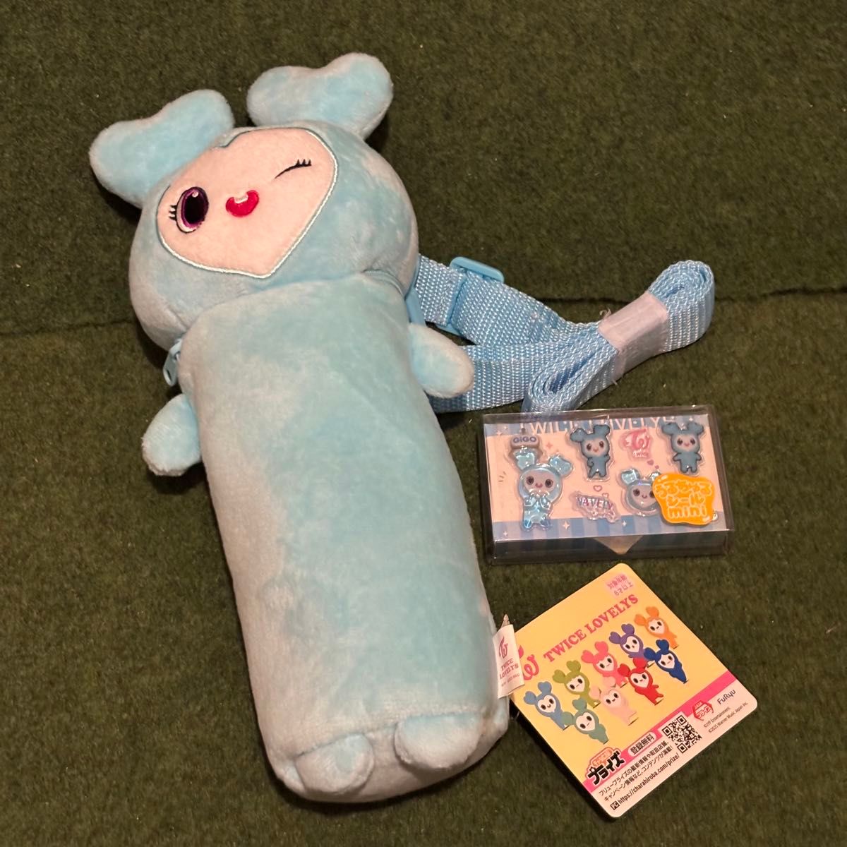 TWICE LOVELYS ナヨン ナブリー のびふにゃポーチ うるちゅるシールmini GIGO二手;物流保障;未使用