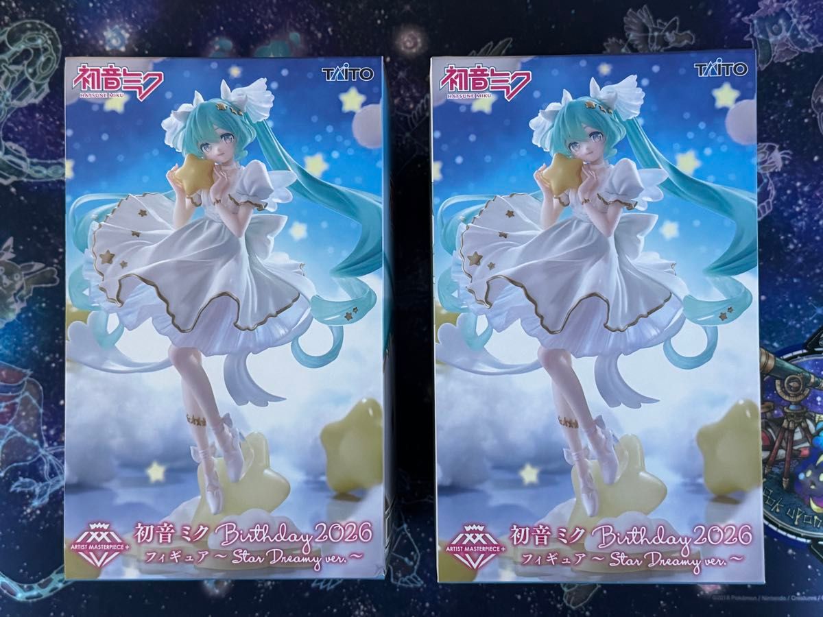 初音ミク AMP+ フィギュア Birthday 2026 Star Dreamy ver. 2個セット二手;物流保障;接近未使用