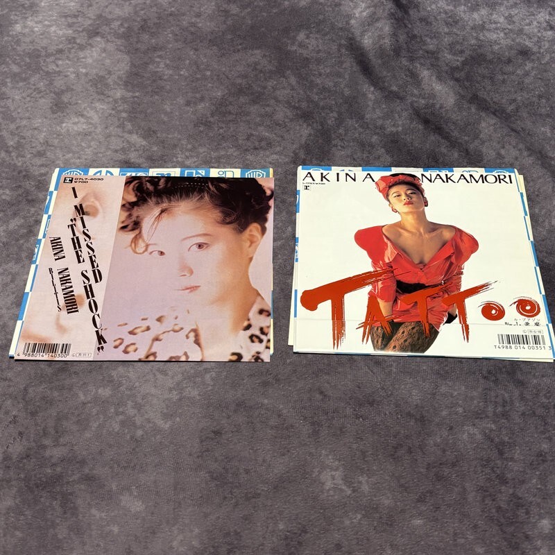 中森明菜 EPレコード 2タイトル複数枚 TATTOO I MISSED THE SHOCK 7インチ