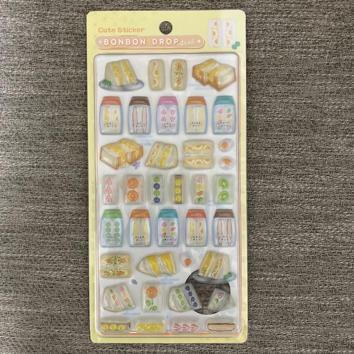 [正規品]ボンボンドロップシール サンドイッチ たまごサンド フルーツサンド二手;物流保障;未使用