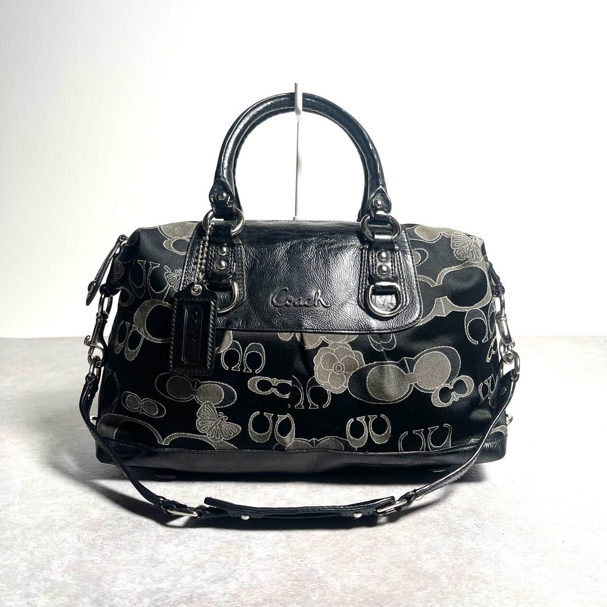 Vintage Coach ASHLEY Butterfly 2way Hand Bag Shoulder Bag二手;物流保障;没有明显的损伤或污渍