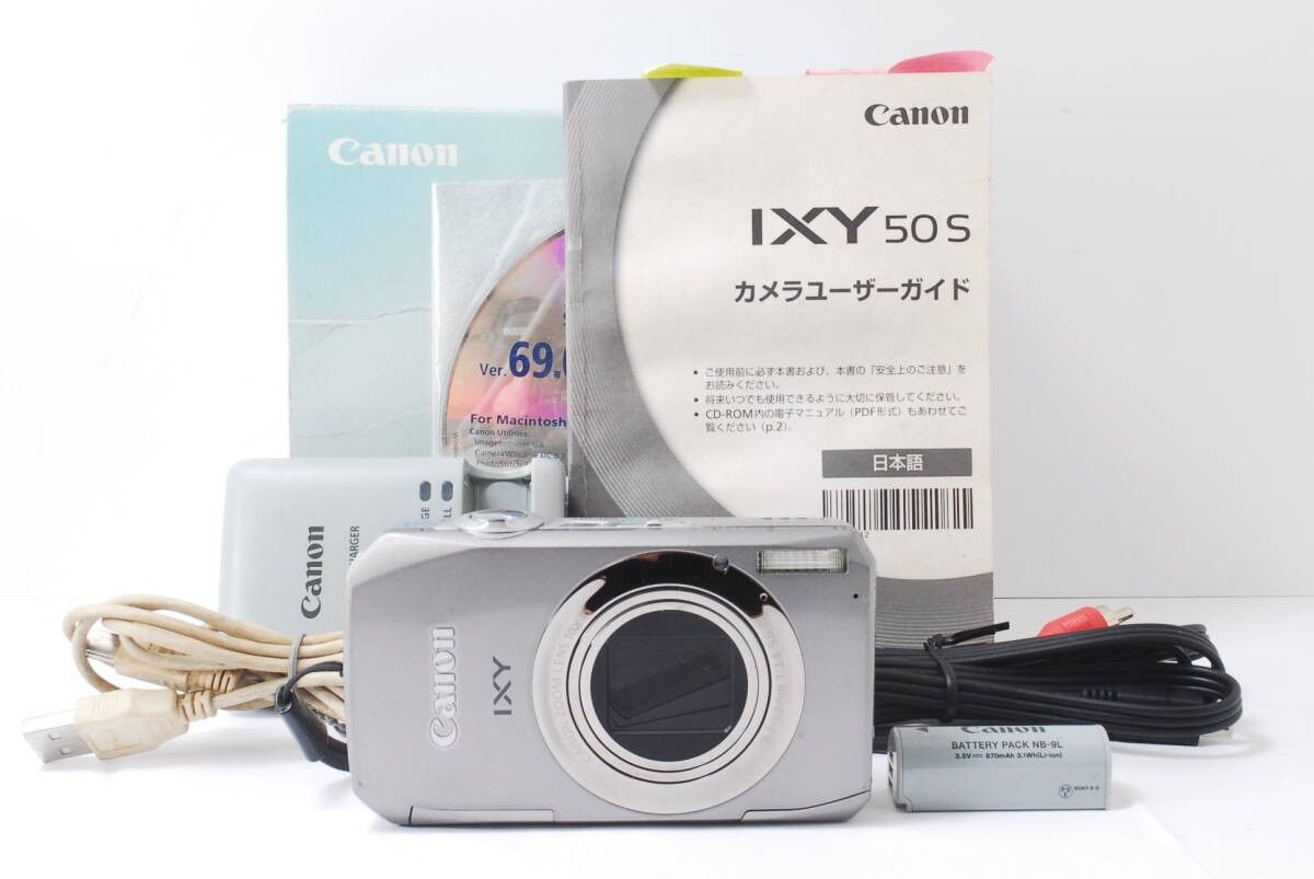  動作品★キヤノン Canon IXY 50S PC1561★6910二手;物流保障;有些许损伤或污渍;易碎品;航空禁运
