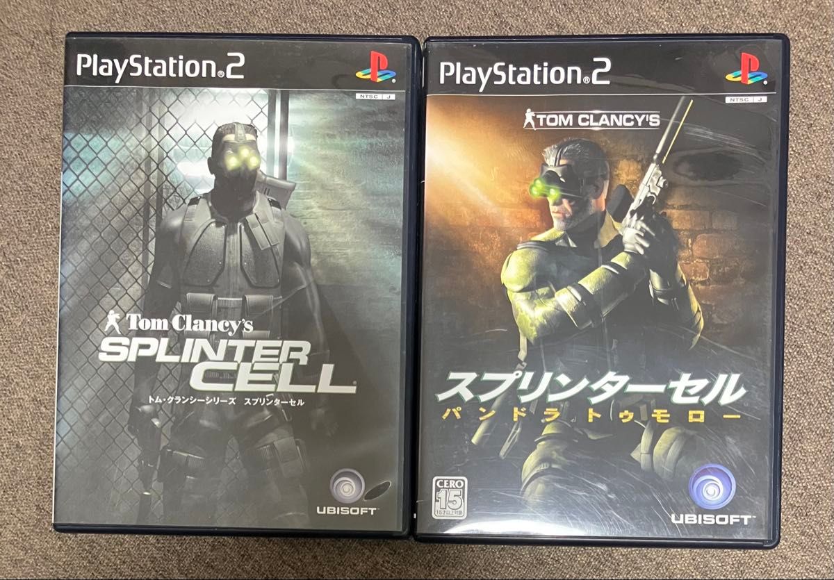 PS2 トム・クランシーシリーズ スプリンターセル ＆ パンドラトゥモロー 2本セット二手;物流保障;有些许损伤或污渍