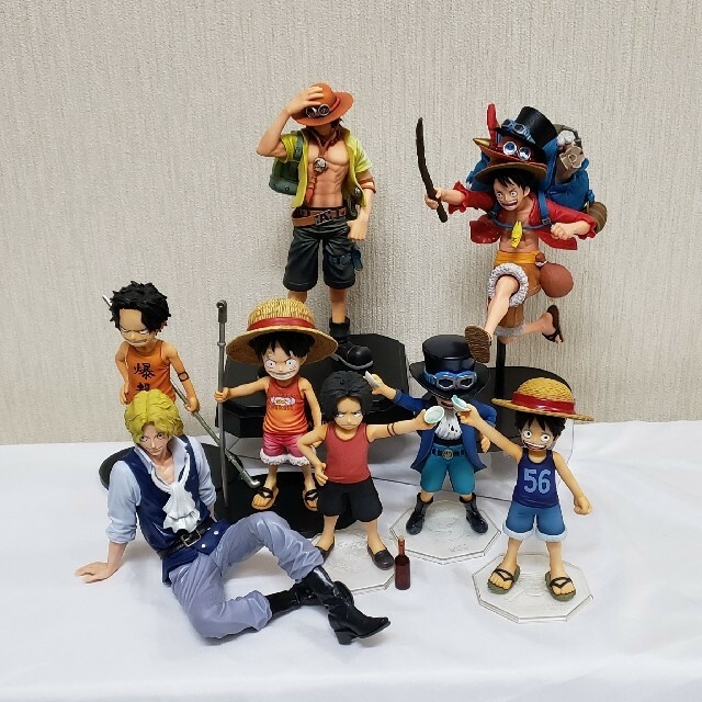 68 ワンピース フィギュア 三兄弟 ルフィ エース サボ POP 一番くじ有损伤或污渍