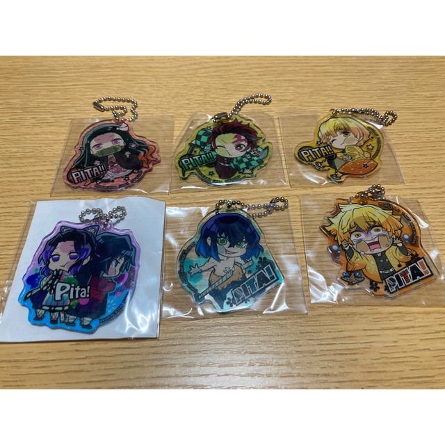 鬼滅の刃 ぴた！でふぉめ アクリルキーホルダー6点セット