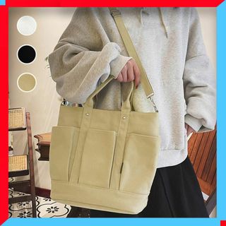 トートバッグ キャンバス 肩掛バッグ マザーズバッグ エコバッグ 大容量