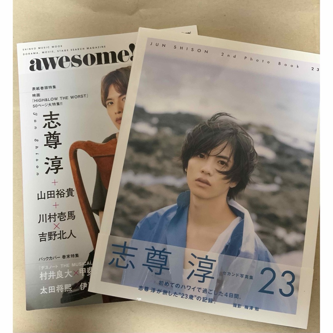 【志尊淳】写真集、雑誌awesome！Plus vol.05の２冊セット没有明显的损伤或污渍