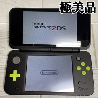極美品 newニンテンドー2DS LL ライム×ブラック 任天堂 本体 2DS