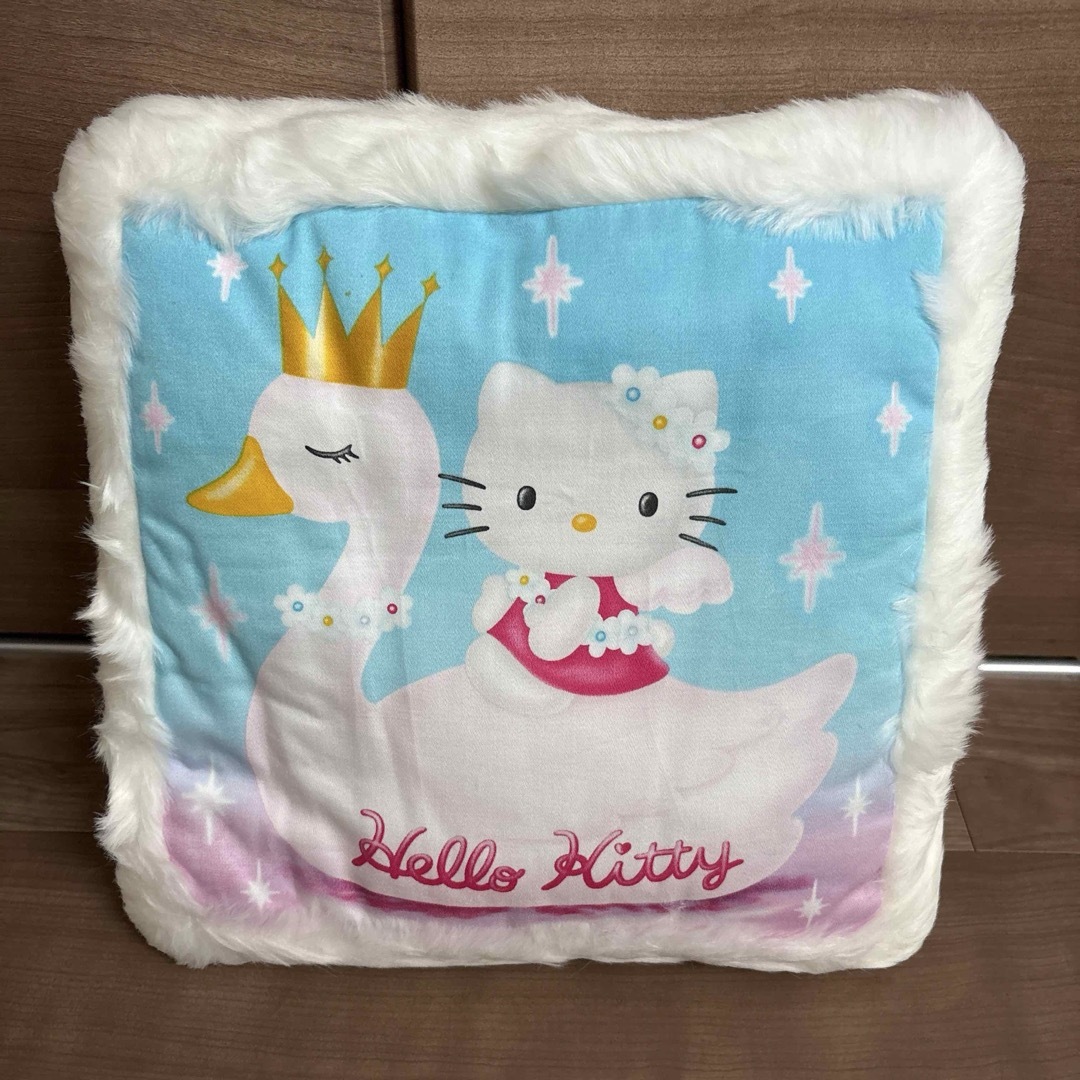 希少　レア　ハローキティ　25周年　クッション　スワン　平成レトロ　1999年