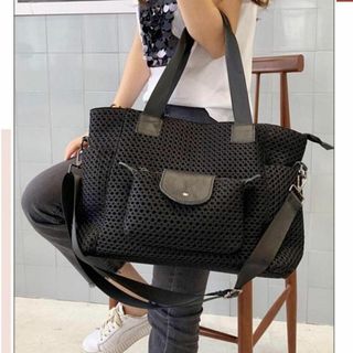 トートバッグ カバン 旅行用 仕事用 メッシュ ボストンバッグ マザーズバッグ