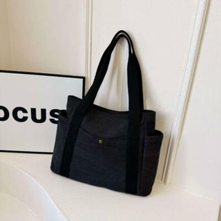 大容量キャンバストートバッグ肩掛けエコバッグサブバッグマザーズバッグ新品未使用